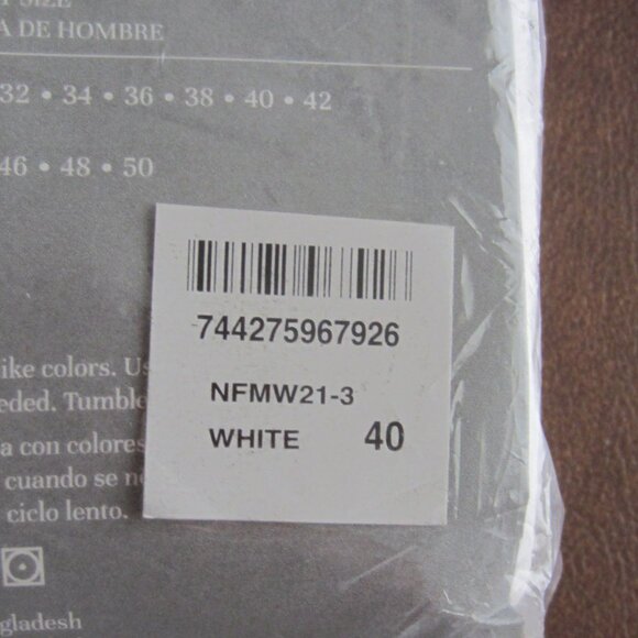 NIP Men's MUNSINGWEAR 3 pack White Full Rise Briefs Size 40 - Picture 3 of 3